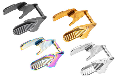 EDGE ALBATROSS Stainless Steel Ambidextrous Thumb Safety For Marui TM Hi-Capa / 1911 GBBP Series -Silver