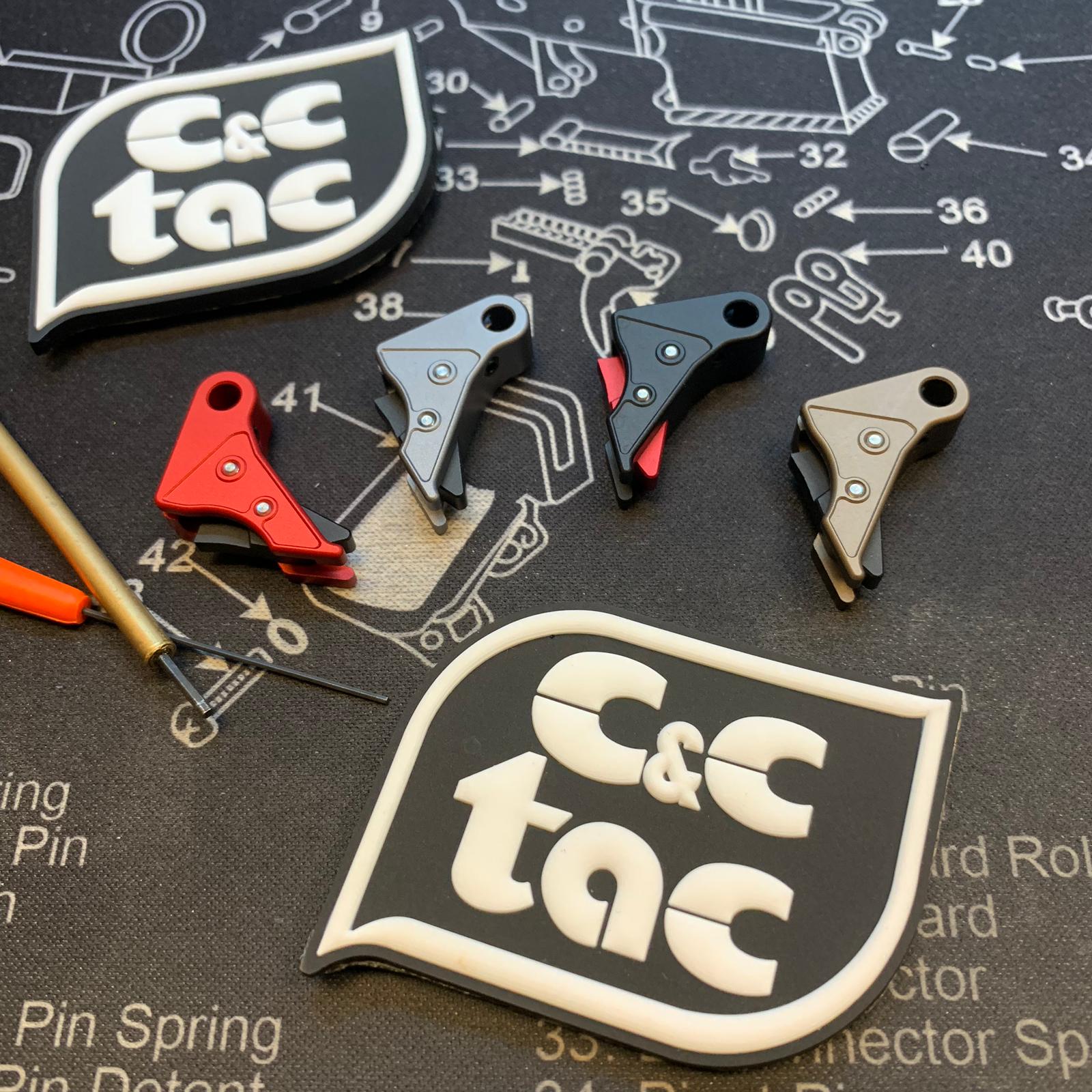 C&C Tac OP Style CNC Aluminum Trigger For Tokyo Marui G Series ( G Model )-DDC ( Desert Dirt Color )