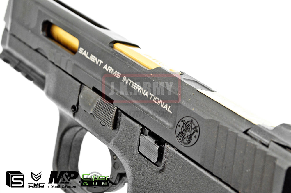 EMG / SAI / Smith & Wesson Licensed M&P 9 SAI Full Size Airsoft GBB Pistol ( Black )