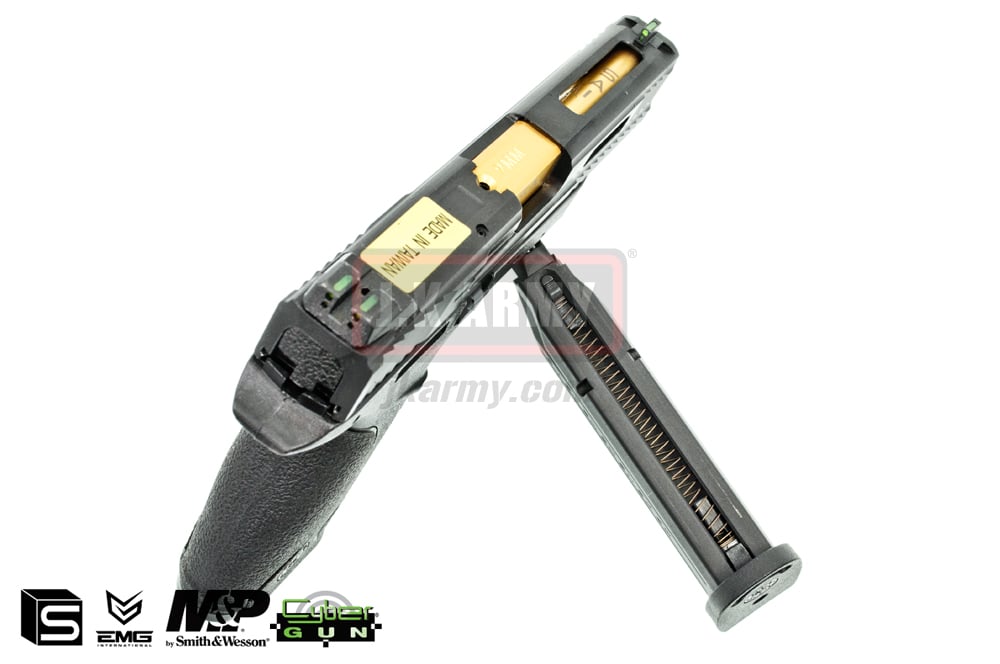 EMG / SAI / Smith & Wesson Licensed M&P 9 SAI Full Size Airsoft GBB Pistol ( Black )