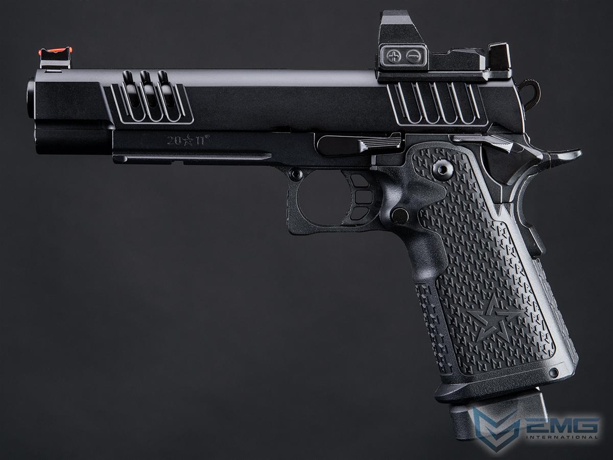 EMG Staccato Licensed XL 2011 CNC AI Slide Hi-Capa GBBP Gas Blowback Pistol Airsoft ( Model: VIP Grip / CNC / Green Gas )