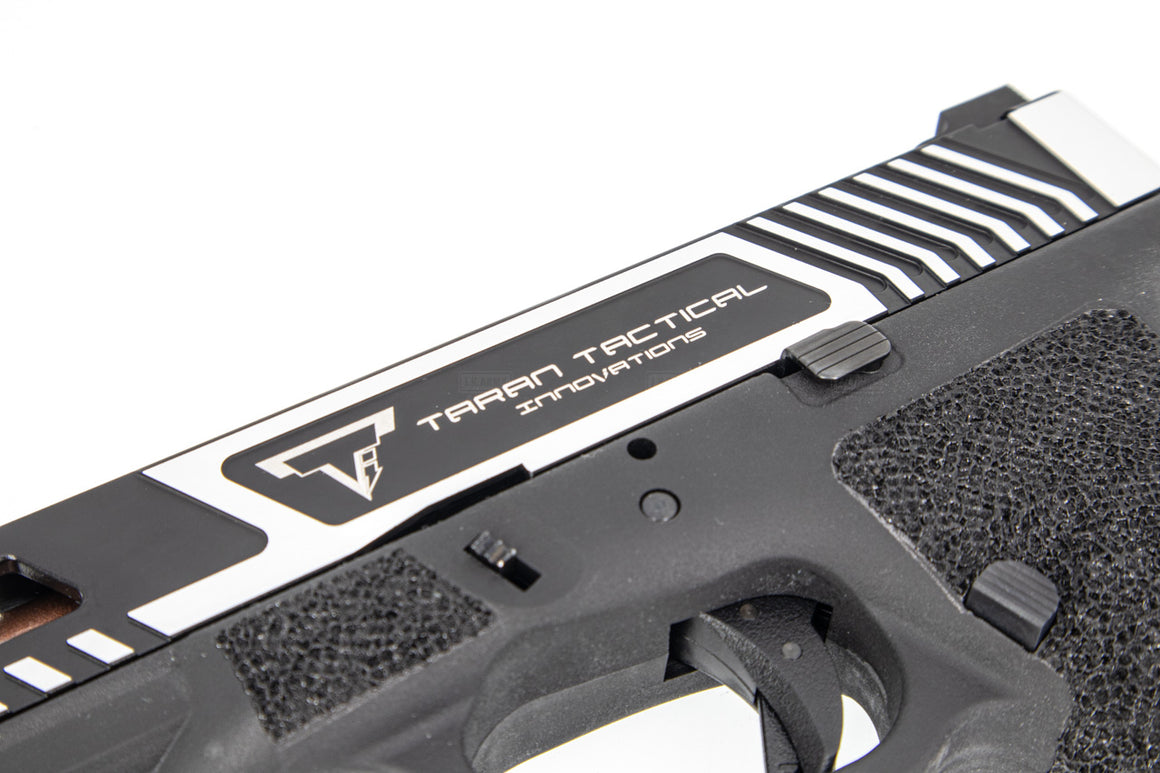 EMG TTI Licensed Combat Master G34 Project GBB Pistol 2 Tone Silver ( WE G17 Base ) ( JKTG Custom Made )