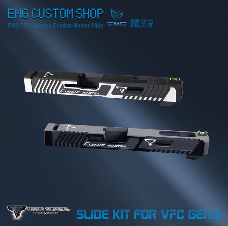 EMG TTI Combat Master G34 Gen 5 Slide For Umarex / VFC Glock 17 Gen 5 GBBP ( Licensed by Taran Tactical Innovations ) ( 2 Tone )