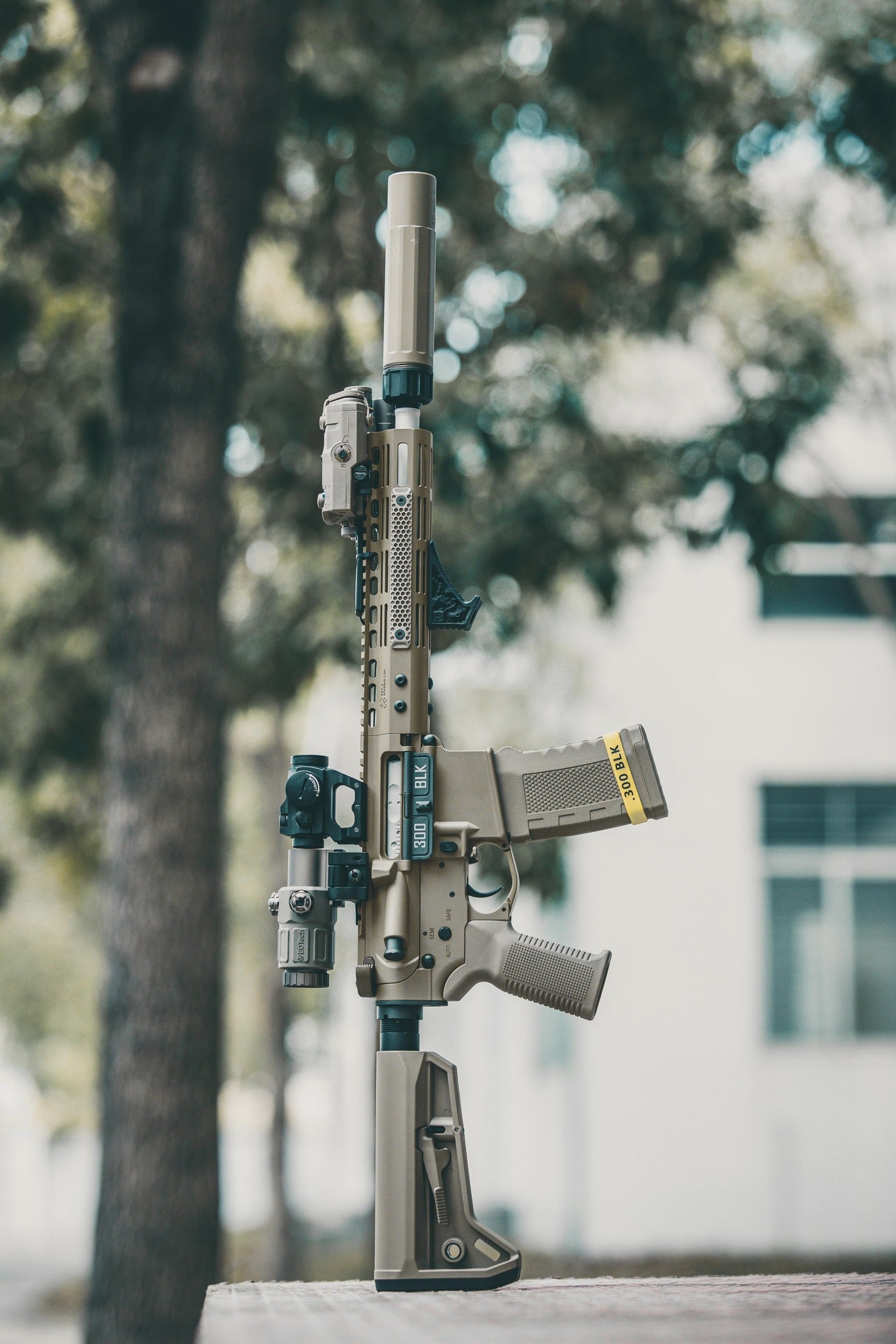 EMG Noveske Licensed N4 MWS Gen3 GBB Gas Blowback Rifle Airsoft ( by DE ) ( FDE ) ( Devgru N4 ) ( Gen.2 Version )