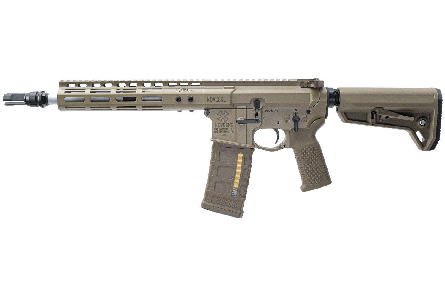 EMG Noveske Licensed N4 MWS Gen3 GBB Gas Blowback Rifle Airsoft ( by DE ) ( FDE ) ( Devgru N4 ) ( Gen.2 Version )
