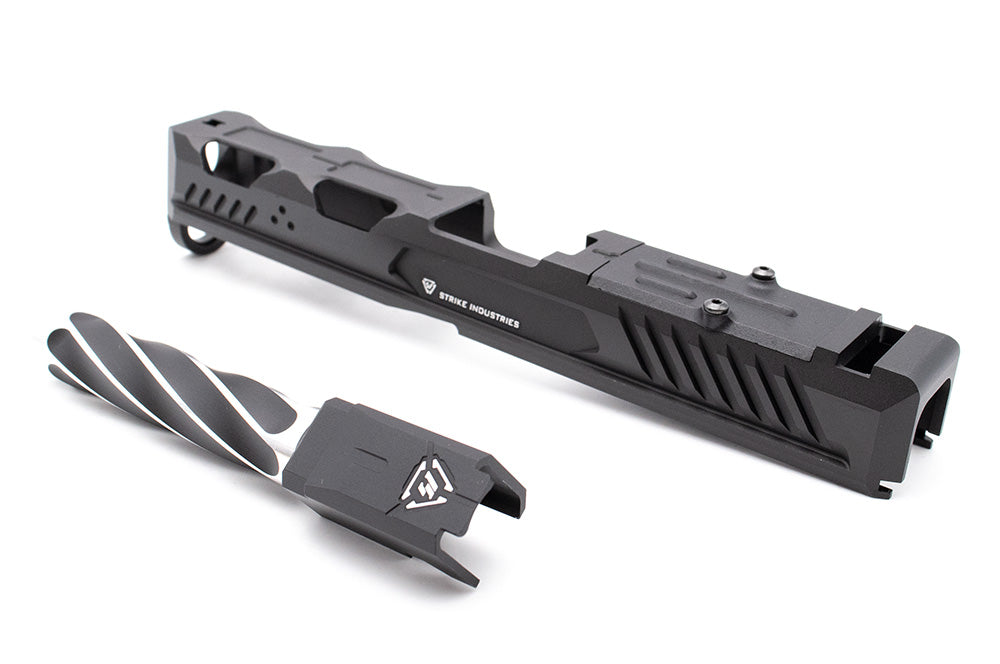 EMG Strike Industries Licensed ARK-17 Ai Slide Set for Umarex Glock 17 Gen4 ( Black ) ( by G&P ) ( SI ARK 17 )