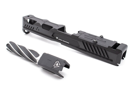 EMG Strike Industries Licensed ARK-17 Ai Slide Set for Umarex Glock 17 Gen4 ( Black ) ( by G&P ) ( SI ARK 17 )