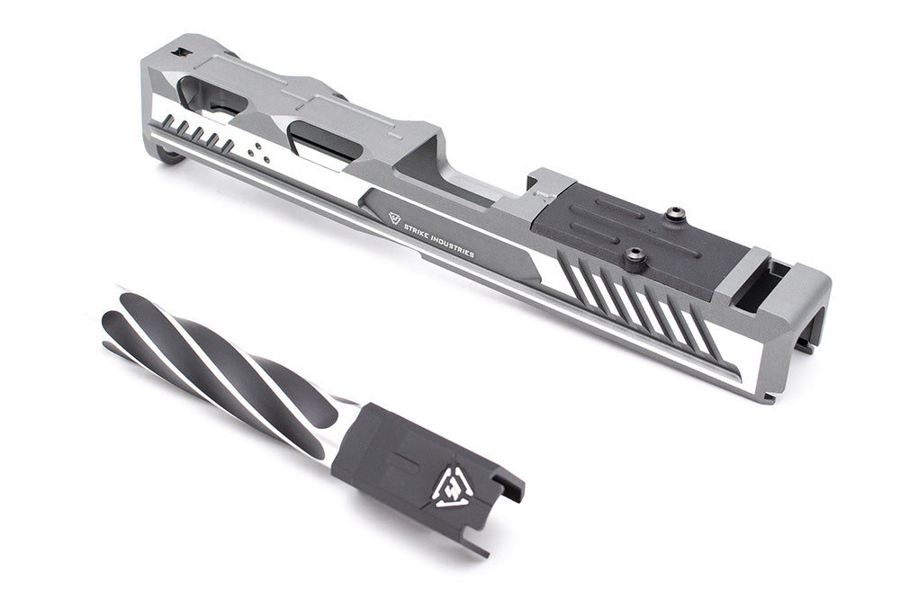 EMG Strike Industries Licensed ARK-17 Ai Slide Set for Umarex Glock 17 Gen4 ( Grey ) ( by G&P ) ( SI ARK 17 )