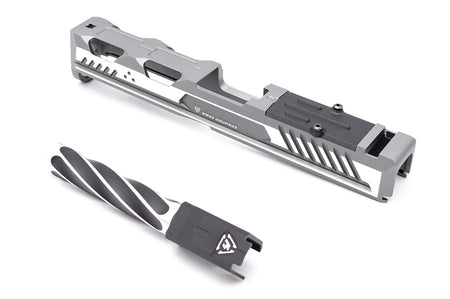 EMG Strike Industries Licensed ARK-17 Ai Slide Set for Umarex Glock 17 Gen4 ( Grey ) ( by G&P ) ( SI ARK 17 )