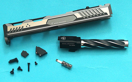 EMG Strike Industries Licensed ARK-17 Ai Slide Set for Umarex Glock 17 Gen4 ( Grey ) ( by G&P ) ( SI ARK 17 )