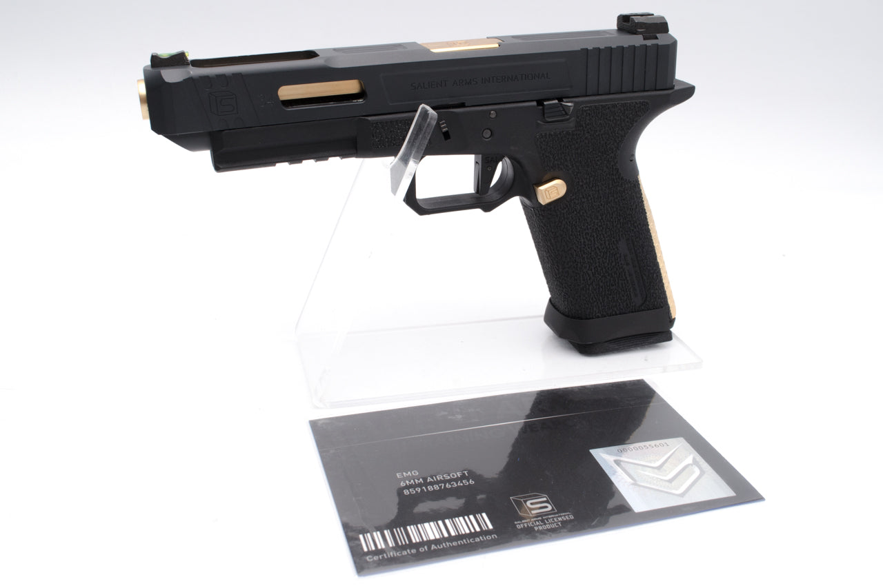 EMG SAI BLU Model 34 GBB Pistol SA -TO0110 ( Black & Gold ) ( SA-TO0110 )