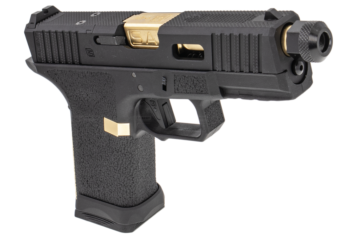 EMG SAI BLU Tier One 2.0 Compact GBB Pistol Airsoft ( Aluminum / Green Gas Type ) ( Gold & Black ) #SA-TO2001