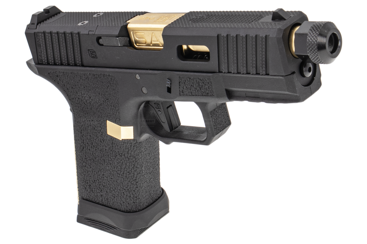EMG SAI BLU Tier One 2.0 Compact GBB Pistol Airsoft ( Aluminum / Green Gas Type ) ( Gold & Black ) #SA-TO2001
