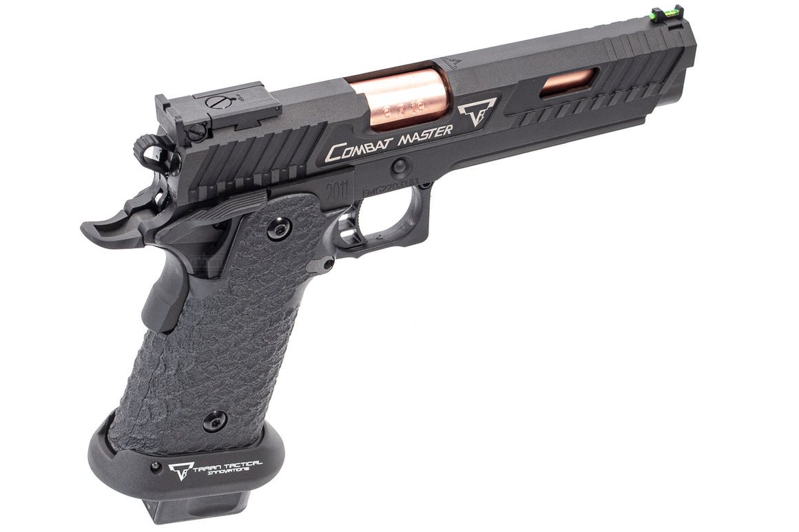 EMG TTI Licenced 2011 Combat Master Hi-Capa GBB Pistol Airsoft ( Distinct ) ( Semi & Full Auto ) ( TT-CM0103 )