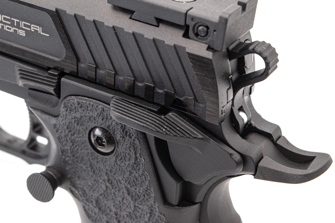 EMG TTI Licenced 2011 Combat Master Hi-Capa GBB Pistol Airsoft ( Distinct ) ( Semi & Full Auto ) ( TT-CM0103 )