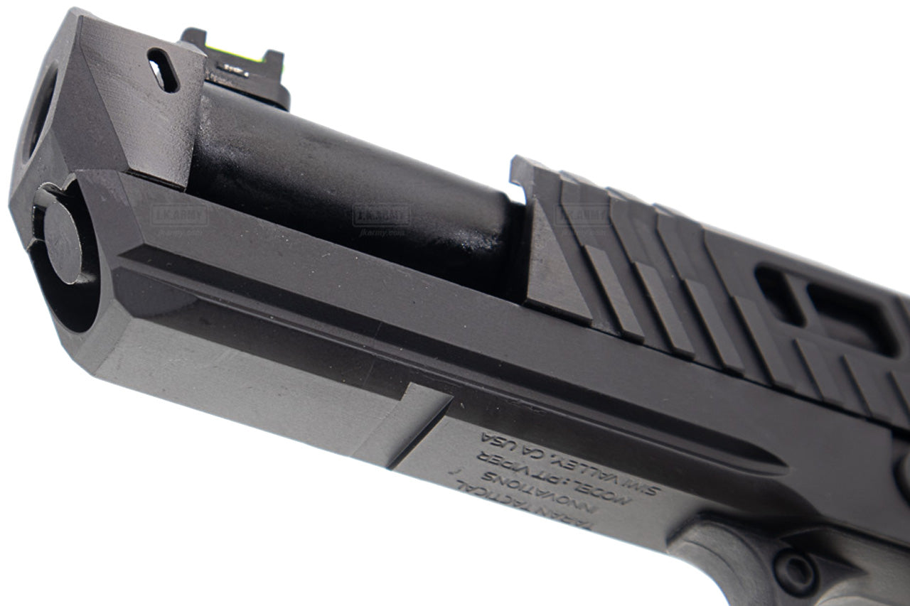 EMG TTI Licensed JW4 2011 Pit Viper Hi-Capa GBB Pistol Airsoft ( Black Version ) ( by AW Custom / Standard / Gas / TT-PV0101 ) ( Licensed by Taran Tactical Innovations ) ( John Wick )