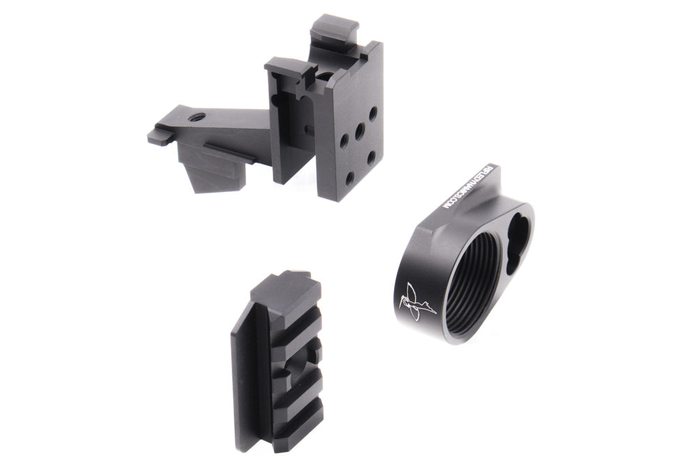 EMG Rifle Dynamic Airsoft AK to M4 Stock Adapter Assemble for GHK AKM GBBR Series ( by DYTAC )