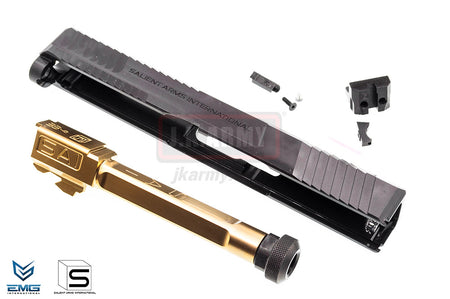 EMG SAI BLU Upgrade Steel Slide w/ Gold Barrel Kit for EMG BLU GBB Pistol ( BK ) ( G&P ) ( Model 17 EMG-PP03 )