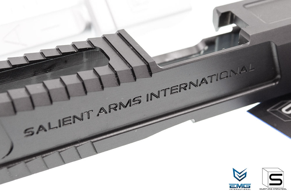 EMG SAI BLU Upgrade Steel Slide w/ Silver Barrel Kit for EMG BLU GBB Pistol ( BK ) ( G&P ) ( Model 17 )