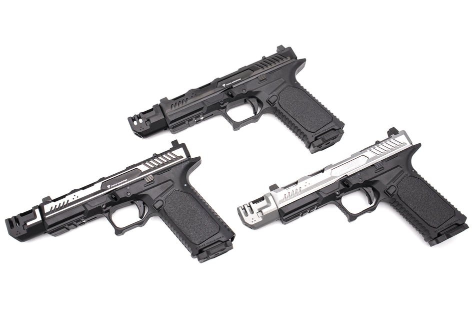 EMG Strike Industries SI ARK-17 GBB Pistol with Compensator Ver.-Silver