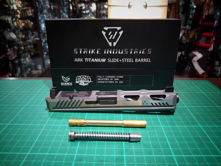EMG Strike Industries ARK Titanium Slide and Steel Barrel for TM Model 17 GBBP Series ( EMG SI ARK ) ( Marui G17 )