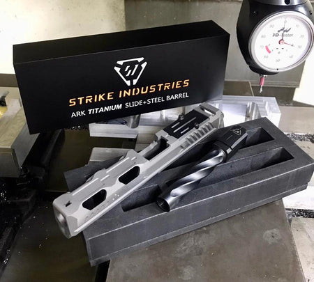 EMG Strike Industries ARK Titanium Slide and Steel Barrel for TM Model 17 GBBP Series ( EMG SI ARK ) ( Marui G17 )
