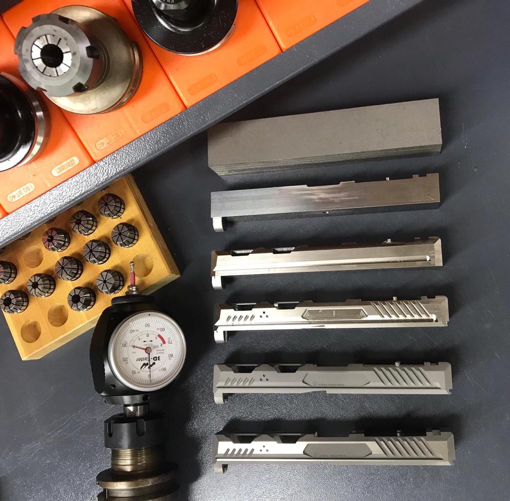 EMG Strike Industries ARK Titanium Slide and Steel Barrel for TM Model 17 GBBP Series ( EMG SI ARK ) ( Marui G17 )