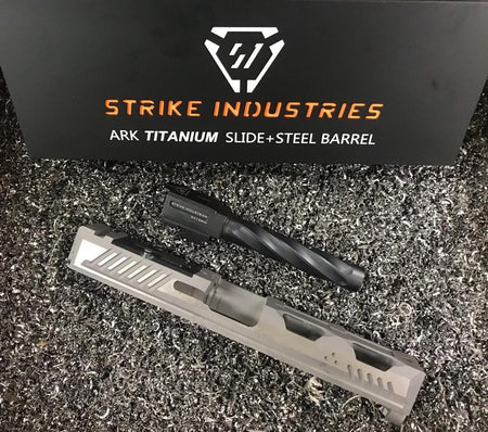 EMG Strike Industries ARK Titanium Slide and Steel Barrel for TM Model 17 GBBP Series ( EMG SI ARK ) ( Marui G17 )