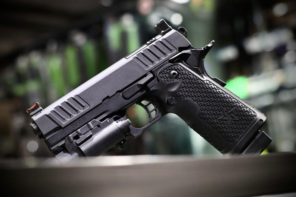 EMG Staccato Licensed CNC 4.3" P Hi-Capa GBBP Gas Blowback Pistol Airsoft ( Model: VIP Grip / Standard / Green Gas )