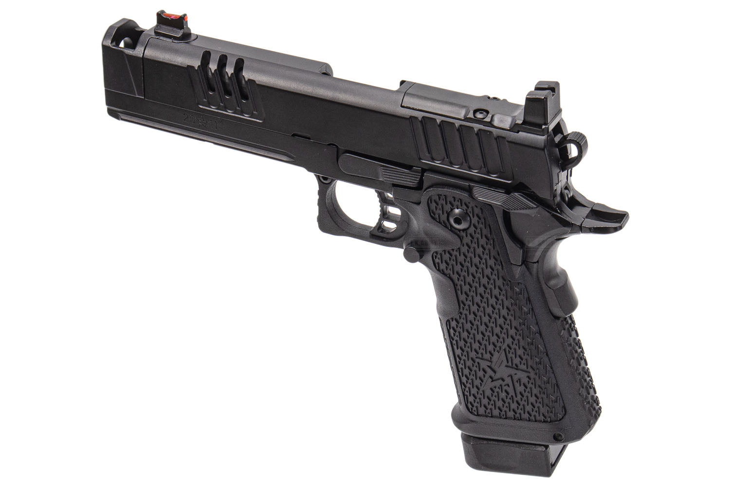 EMG Staccato Licensed XC 2011 Hi-Capa GBBP Gas Blowback Pistol Airsoft ( Model: VIP Grip / Standard / Green Gas )