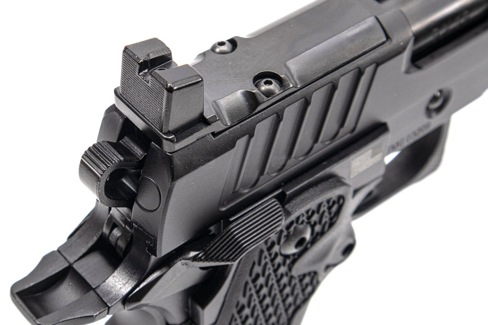 EMG Staccato Licensed XL 2011 CNC AI Slide Hi-Capa GBBP Gas Blowback Pistol Airsoft ( Model: VIP Grip / CNC / Green Gas )