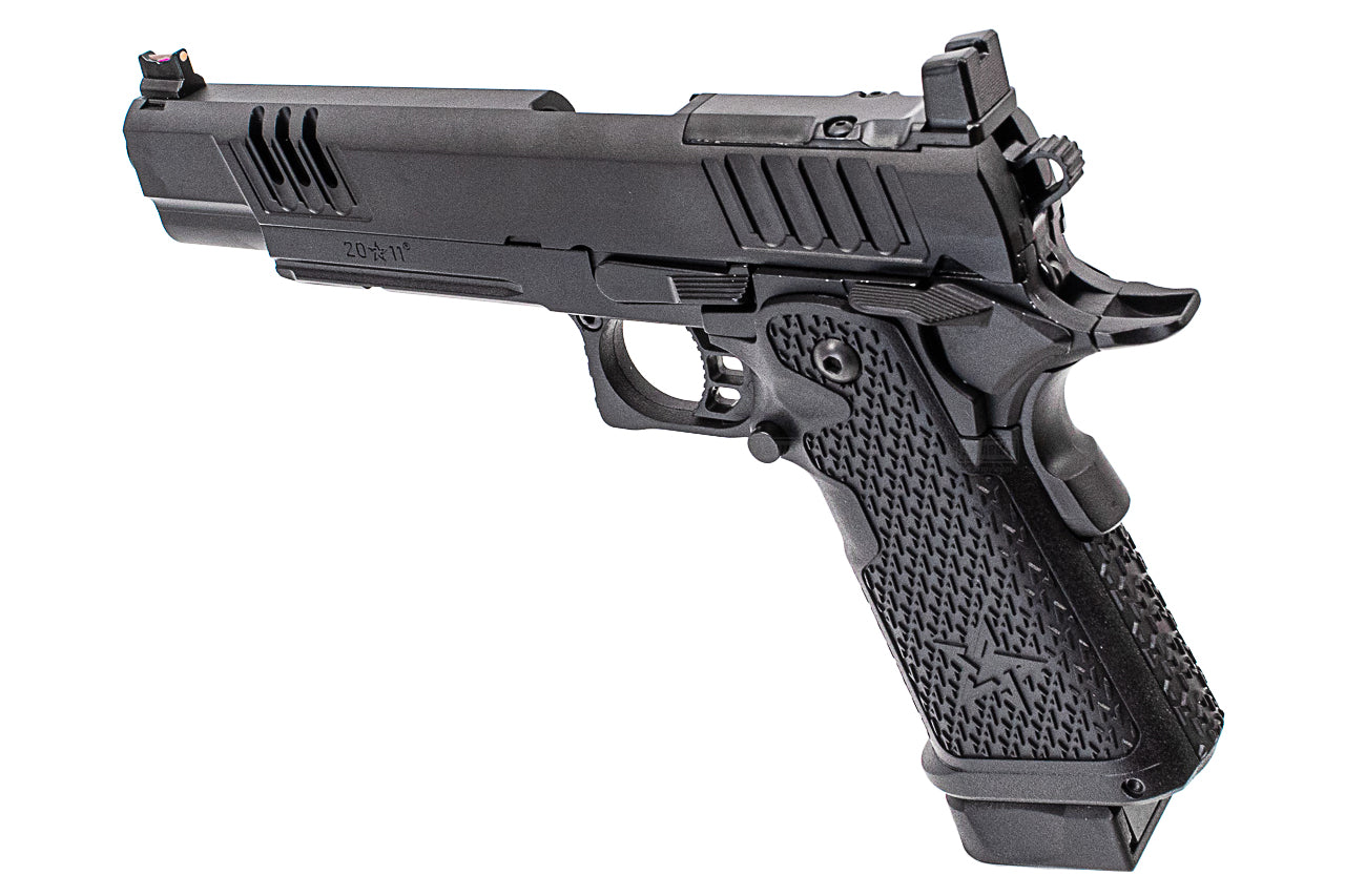 EMG Staccato Licensed XL 2011 CNC AI Slide Hi-Capa GBBP Gas Blowback Pistol Airsoft ( Model: VIP Grip / CNC / Green Gas )