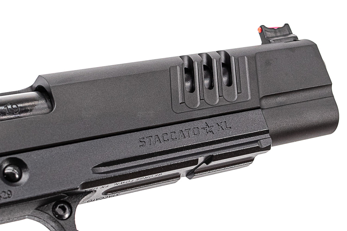 EMG Staccato Licensed XL 2011 CNC AI Slide Hi-Capa GBBP Gas Blowback Pistol Airsoft ( Model: VIP Grip / CNC / Green Gas )