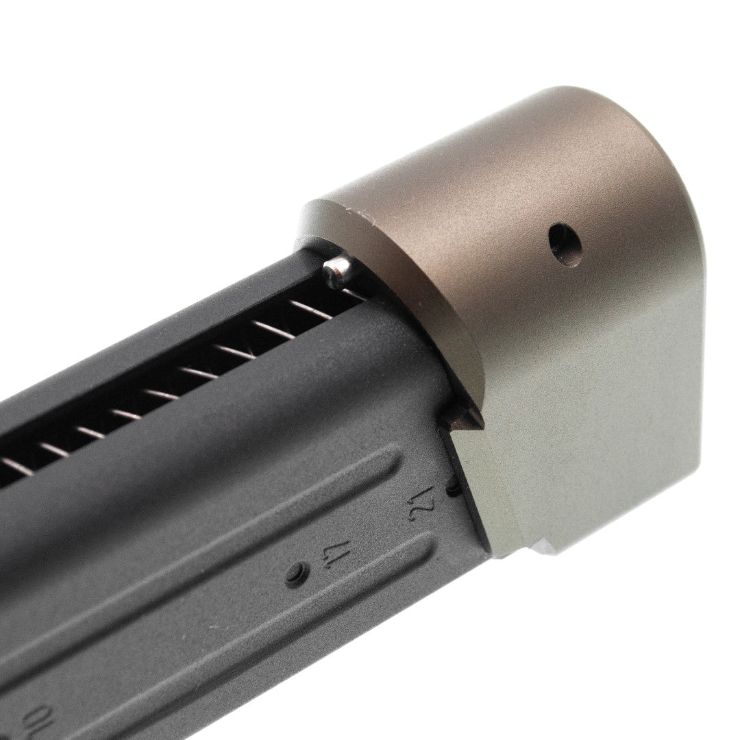 EMG TTI M17 M18 P320 Magazine Extensions Pad for SIG / VFC M17 M18 P320 GBBP Series ( Functional // +Gas +BBs Rds ) ( Licensed by Taran Tactical Innovations )-Grey