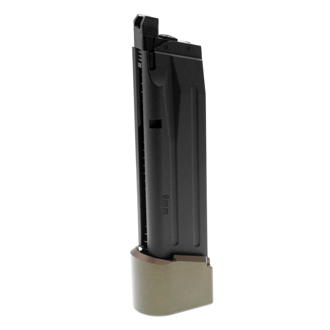 EMG TTI M17 M18 P320 Magazine Extensions Pad for SIG / VFC M17 M18 P320 GBBP Series ( Functional // +Gas +BBs Rds ) ( Licensed by Taran Tactical Innovations )-Grey