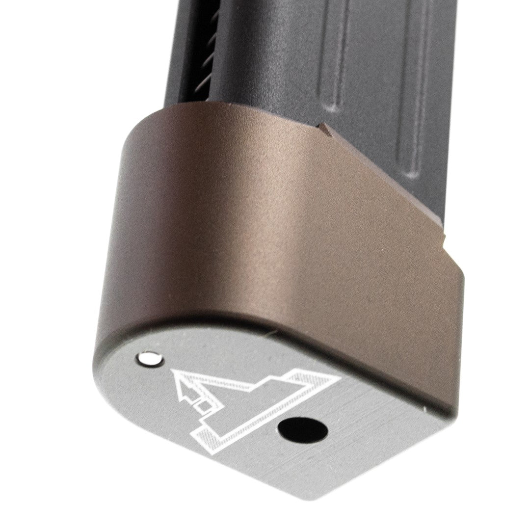 EMG TTI M17 M18 P320 Magazine Extensions Pad for SIG / VFC M17 M18 P320 GBBP Series ( Functional // +Gas +BBs Rds ) ( Licensed by Taran Tactical Innovations )-Grey