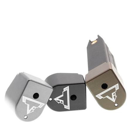 EMG TTI M17 M18 P320 Magazine Extensions Pad for SIG / VFC M17 M18 P320 GBBP Series ( Functional // +Gas +BBs Rds ) ( Licensed by Taran Tactical Innovations )-Grey