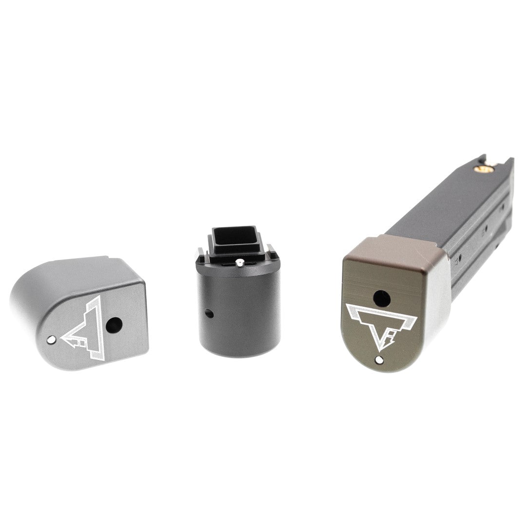 EMG TTI M17 M18 P320 Magazine Extensions Pad for SIG / VFC M17 M18 P320 GBBP Series ( Functional // +Gas +BBs Rds ) ( Licensed by Taran Tactical Innovations )-Grey