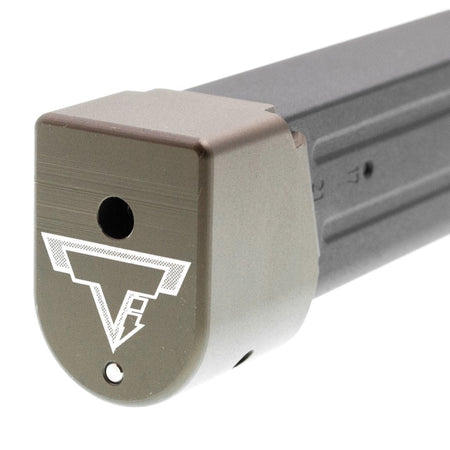 EMG TTI M17 M18 P320 Magazine Extensions Pad for SIG / VFC M17 M18 P320 GBBP Series ( Functional // +Gas +BBs Rds ) ( Licensed by Taran Tactical Innovations )-Grey