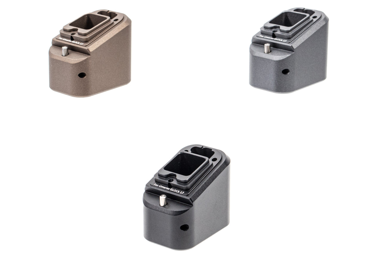 EMG TTI G17 Magazine Extensions Pad For ( UMAREX / VFC / Glock 17 ) / ( TM / WE G Model 17 ) ( Functional ) ( Licensed by Taran Tactical Innovations )-TM / WE Spec-Black