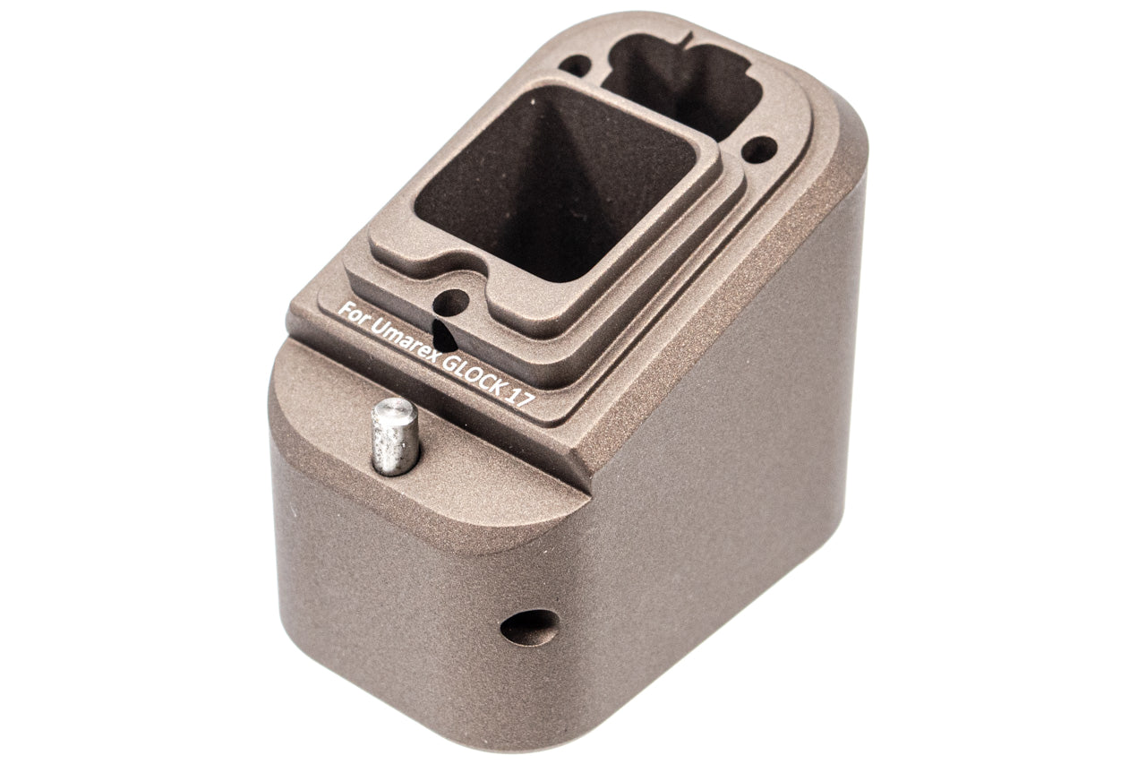 EMG TTI G17 Magazine Extensions Pad For ( UMAREX / VFC / Glock 17 ) / ( TM / WE G Model 17 ) ( Functional ) ( Licensed by Taran Tactical Innovations )-TM / WE Spec-Black