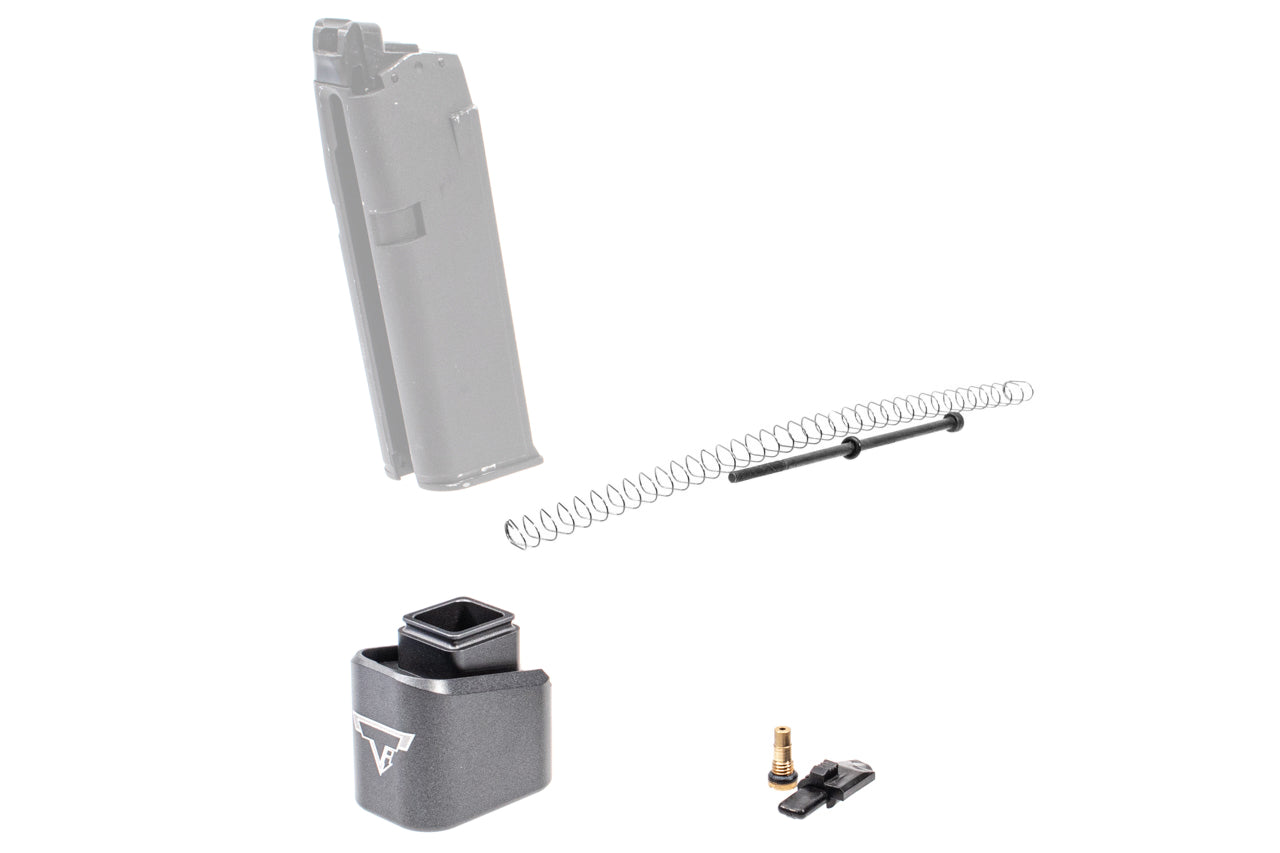 EMG TTI G19 Magazine Extensions Pad For ( UMAREX / VFC / Glock 19 ) / ( TM G Model 19 ) ( Functional ) ( Licensed by Taran Tactical Innovations )-Tokyo Marui ( TM )-Black