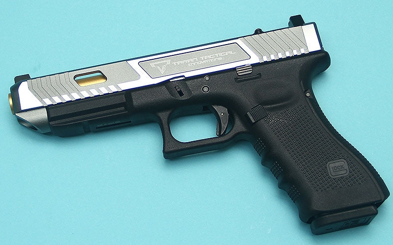 EMG Umarex / VFC TTI Glock 34 GBBP ( G&P Custom ) ( GY / SV Two-Tone )