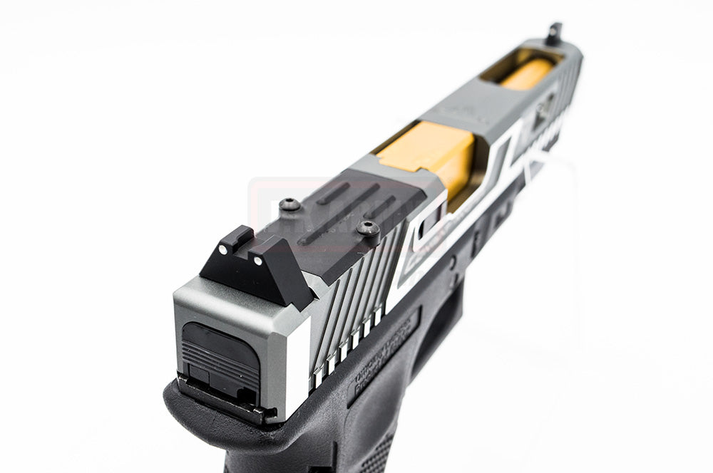 EMG Umarex / VFC TTI Glock 34 GBBP ( G&P Custom ) ( GY / SV Two-Tone )