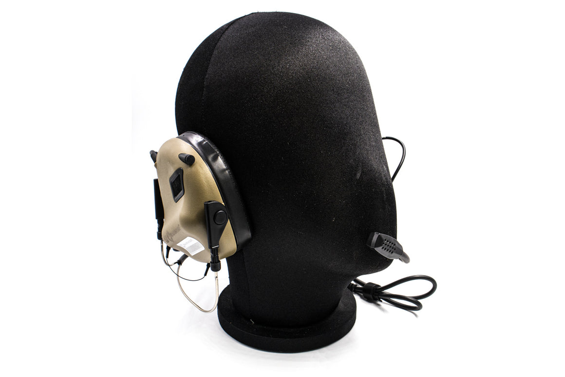 Earmor MilPro M32N Mark3 Tactical Headset ( Mil Spec Communication Hearing Protector ) ( OPSMEN )-Coyote Brown