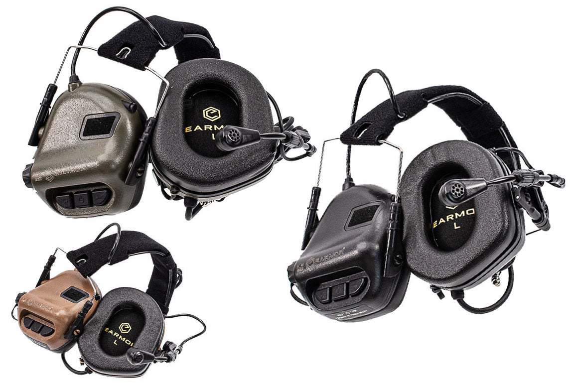 Earmor Tactical Electronic Hearing Protection M32X Plus Digital Noise Canceling Headset-FDE