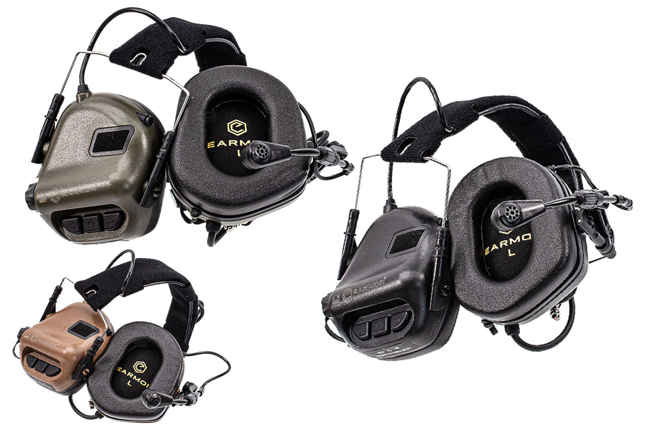 Earmor Tactical Electronic Hearing Protection M32X Plus Digital Noise Canceling Headset-FDE