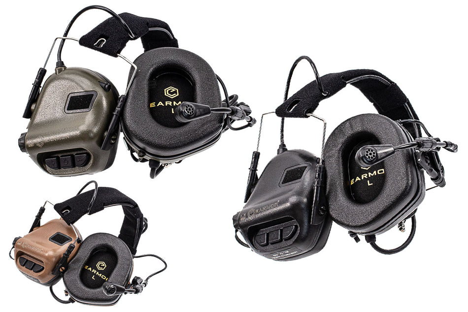 Earmor Tactical Electronic Hearing Protection M32X Plus Digital Noise Canceling Headset-FDE