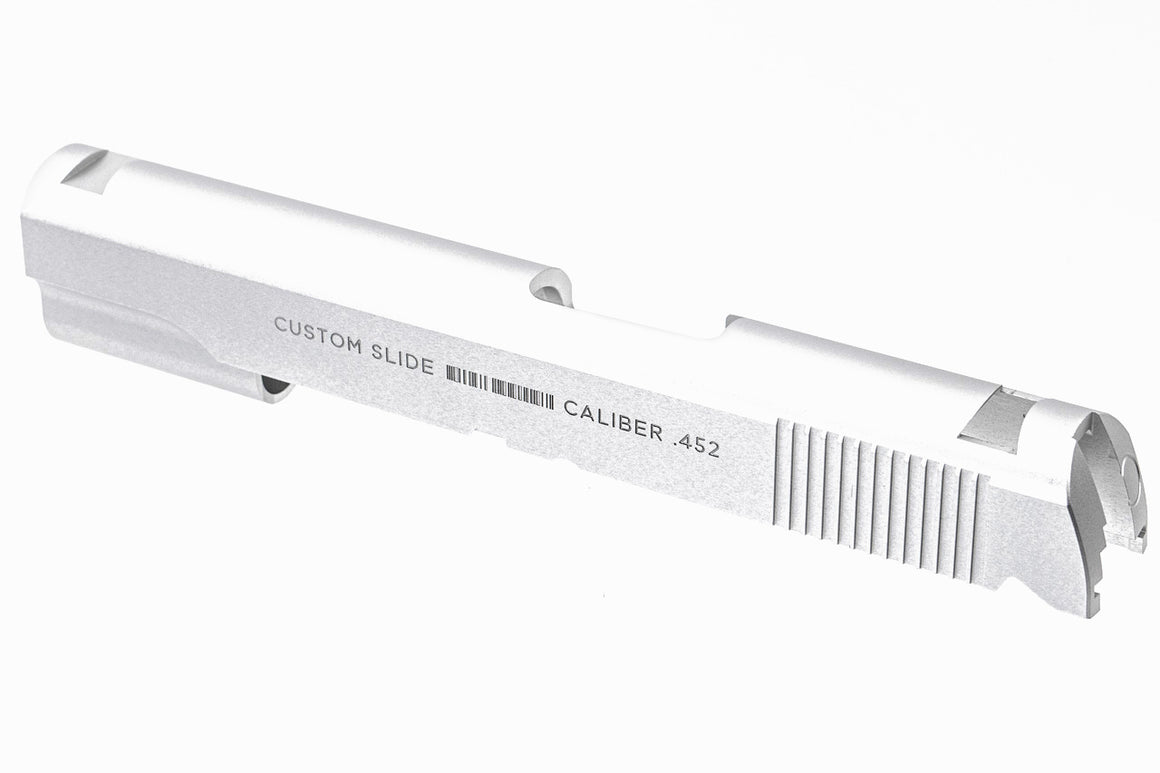 Enigma Hard Baller Style Slide for Tokyo Marui MEU GBB Pistol Airsoft Series ( Silver )