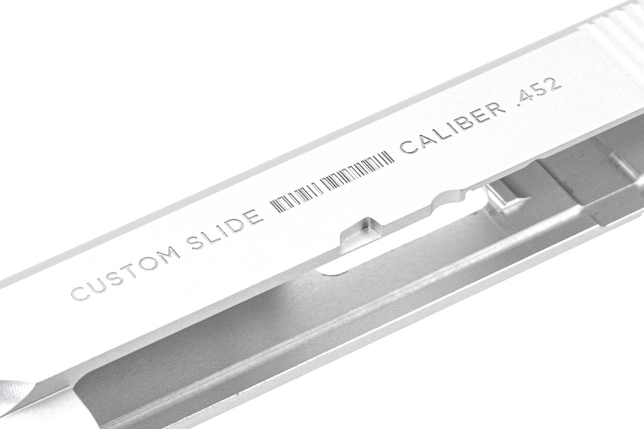 Enigma Hard Baller Style Slide for Tokyo Marui MEU GBB Pistol Airsoft Series ( Silver )